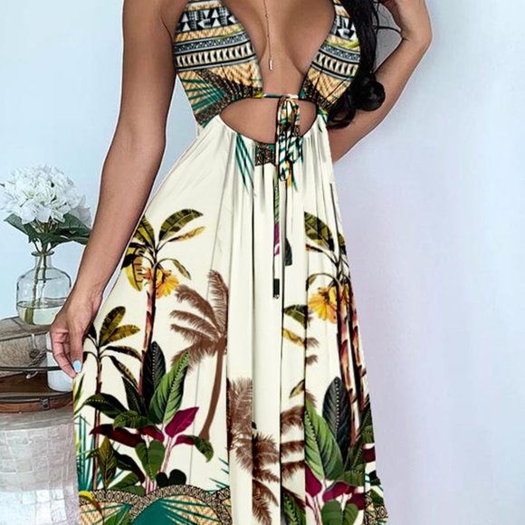 Women's Maxi Dress - Picture 4 of 4